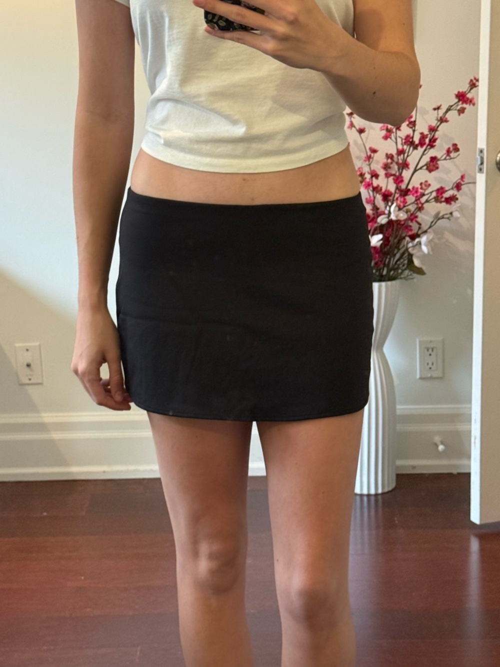 Danielle Guizio Black Mini Skirt